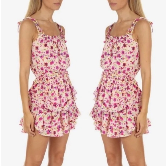 Misa Los Angeles Dresses & Skirts - Misa Los Angeles Eliana Floral Flounce Dress